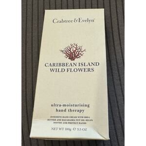 Crabtree & Evelyn CARIBBEAN ISLAND WILD FLOWERS HAND THERAPY 3.5oz New In Box